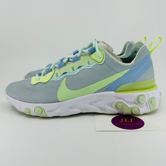 Nike Women's React Element 55 Sneakers 'Frosted Spruce' BQ2728-100 Size 7 - Picture 5 of 11